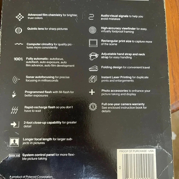 Polaroid Spectra System SE Instant Camera w/ Special Edition Box & Manual - Picture 12 of 16